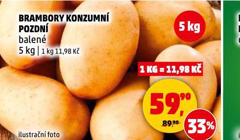 BRAMBORY KONZUMN POZDN
