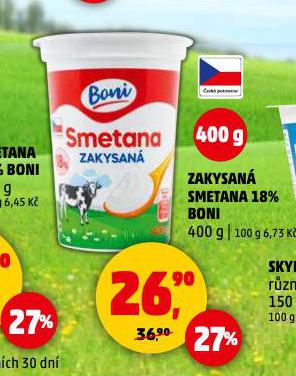 ZAKYSAN SMETANA 18% BONI