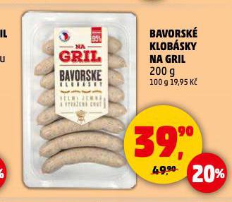 BAVORSK KLOBSY NA GRIL