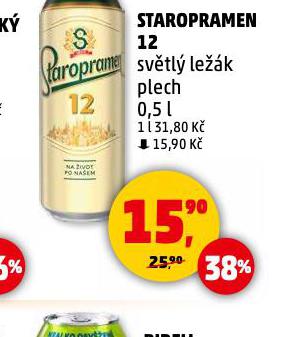 PIVO STAROPRAMEN 12