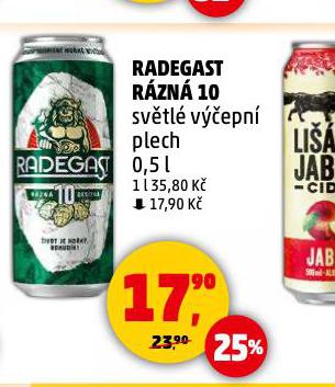 PIVO RADEGAST RZN 10