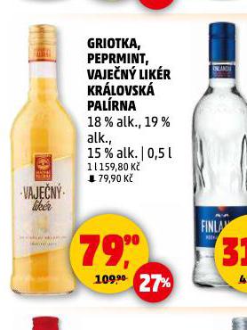 GRIOTKA, PEPERMINT, VAJEN LIKR KRLOVSK PALRNA