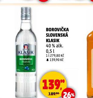 BOROVIKA SLOVENSK KLASIK