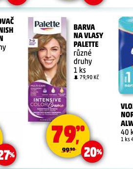 PALETTE BARVA NA VLASY