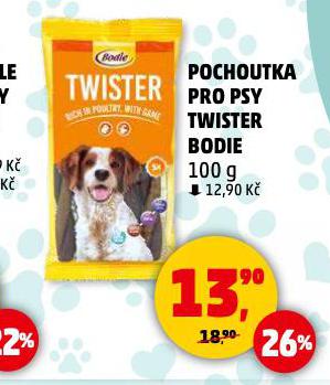BODIE POCHOUTKA PRO PSY TWISTER