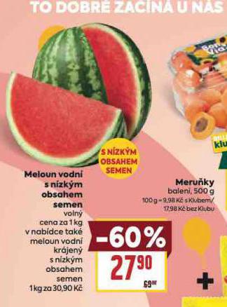 MELOUN VODN S NZKM OBSAHEM SEMEN