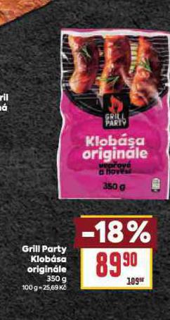 GRILL PARTY KLOBSA ORIGINALE