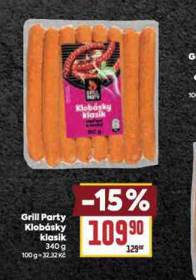 GRILL PARTY KLOBSKY KLASIK