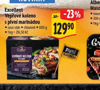 EXCELLENT VEPOV KOLENO S PIVN MARINDOU