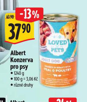 ALBERT KONZERVA PRO PSY