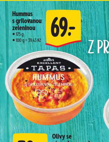 HUMMUS S GRILOVANOU ZELENINOU
