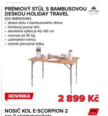 PRMIOV STL S BAMBUSOVOU DESKOU HOLIDAY TRAVEL