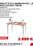 PRMIOV STL S BAMBUSOVOU DESKOU HOLIDAY TRAVEL