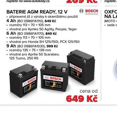 BATERIE AGM READY, 12 V 4 Ah