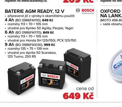 BATERIE VARTA AGM ACTIVE 6 Ah