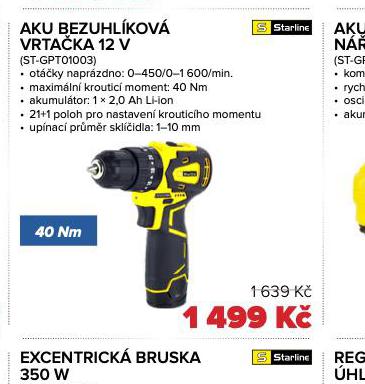 AKU BEZUHLKOV VRTAKA 12 V