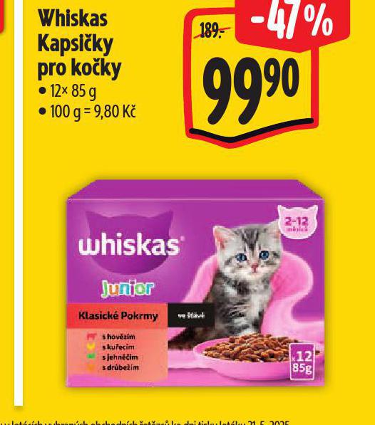 WHISKAS KAPSIKY PRO KOKY