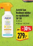 ASTRID SUN RODINN MLKO NA OPALOVN OF50