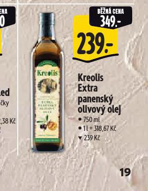 KREOLIS EXTRA PANENSK OLIVOV OLEJ