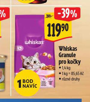 WHISKAS GRANULE PRO KOKY