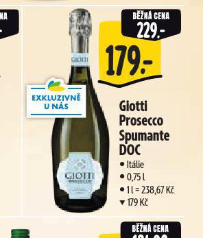 GIOTTI PROSECCO SUPAMTE DOC