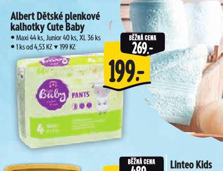 ALBERT DTSK PLENKOV KALHOTKY CUTE BABY