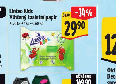 LINTEO KIDS VLHEN TOALETN PAPR