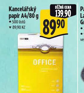KANCELSK PAPR A4