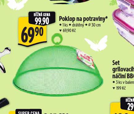POKLOP NA POTRAVINY