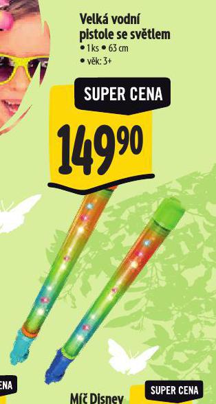 VELK VODN PISTOLE SE SVTLEM