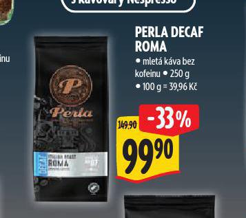 PERLA DECAF ROMA MLET KVA BEZ KOFEINU