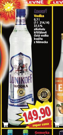 LUNIKOFF VODKA