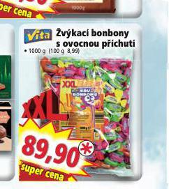 VITA VKAC BONBNY S OVOCNOU PCHUT