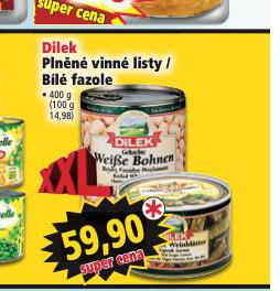 DILEK PLNN VINN LISTY / BL FAZOLE