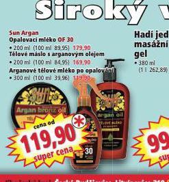 SUN ARGAN OPALOVAC MLKO