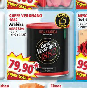CAFF VERGNANO 1882 ARABIKA MLET KVA