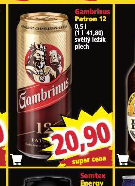 PIVO GAMBRINUS PATRON 12
