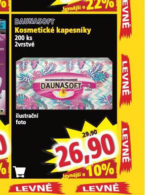 DAUNASOFT KOSMETICK KAPESNKY