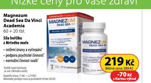 MAGNEZUM DEAD SEA DA VINCI ACADEMIA