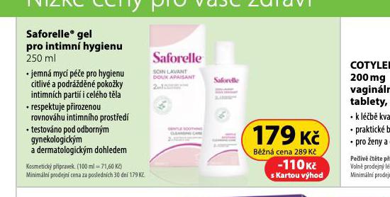 SAFORELLE GEL PRO INTIMN HYFIENU