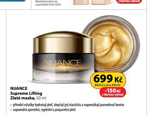NUANCE SUPREME LIFTING ZLAT MASKA