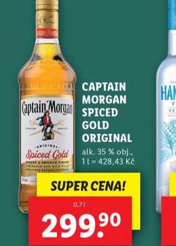 CAPTAIN MORGAN SPICED GOLD ORIGINAL