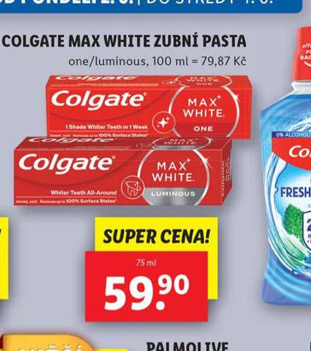 COLGATE MAX WHITE ZUBN PASTA