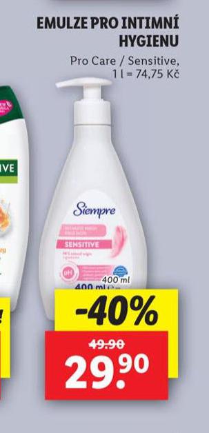 EMULZE PRO INTIMN HYGIENU