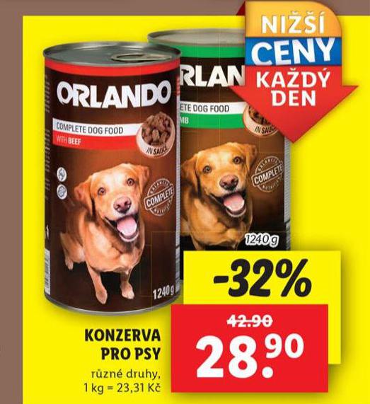 ORLANDO KONZERVA PRO PSY