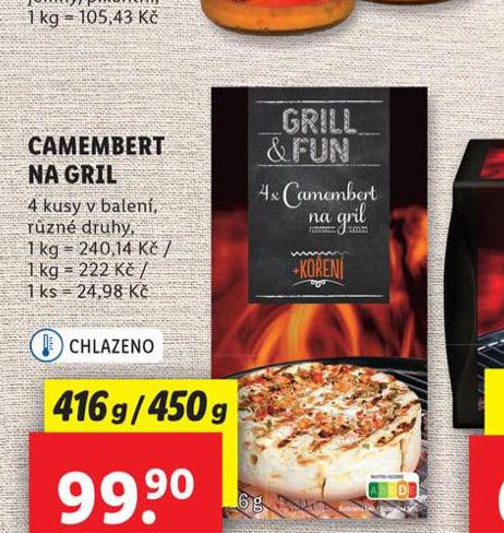 CAMEMBERT NA GRIL