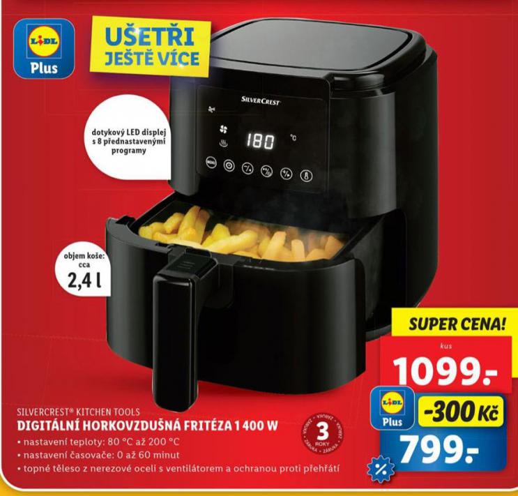 DIGITLN HORKOVZDUN FRITZA 1400 W