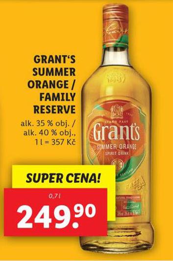 GRANTS SUMMER ORANGE / FAMILY RESERVE