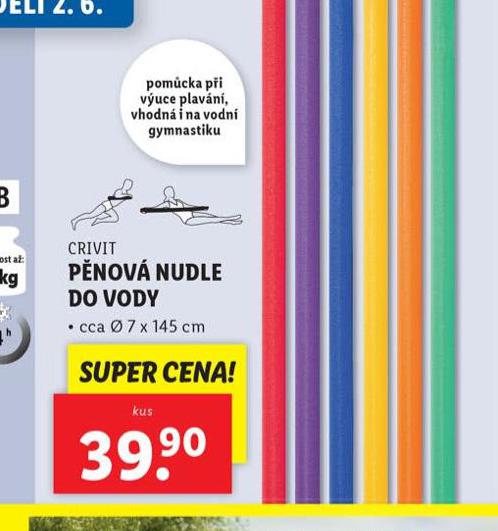PNOV NUDLE DO VODY