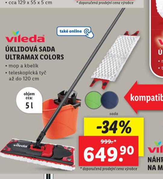 VILEDA KLIDOV SADA ULTRAMAX COLORS